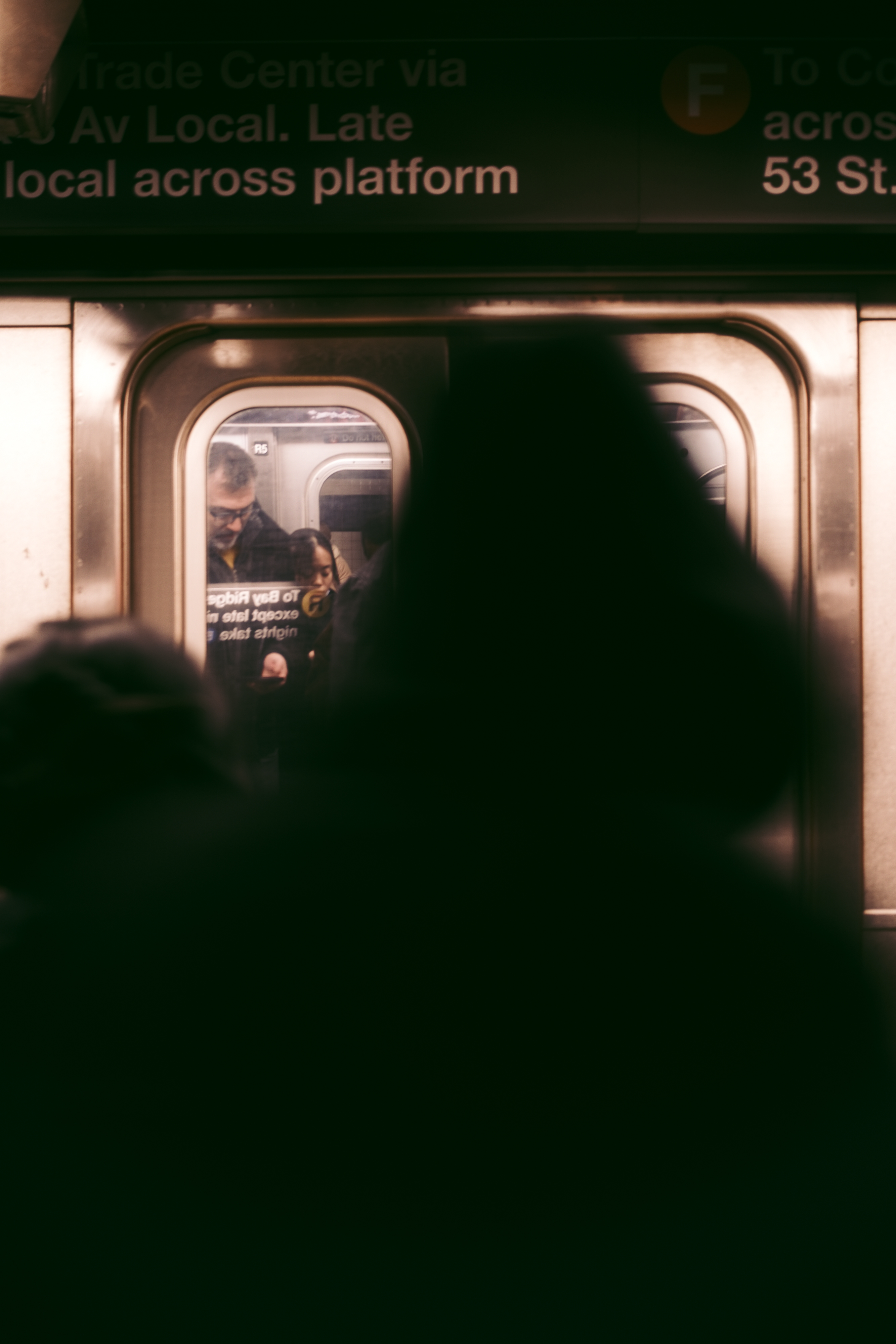 NYC F train subway