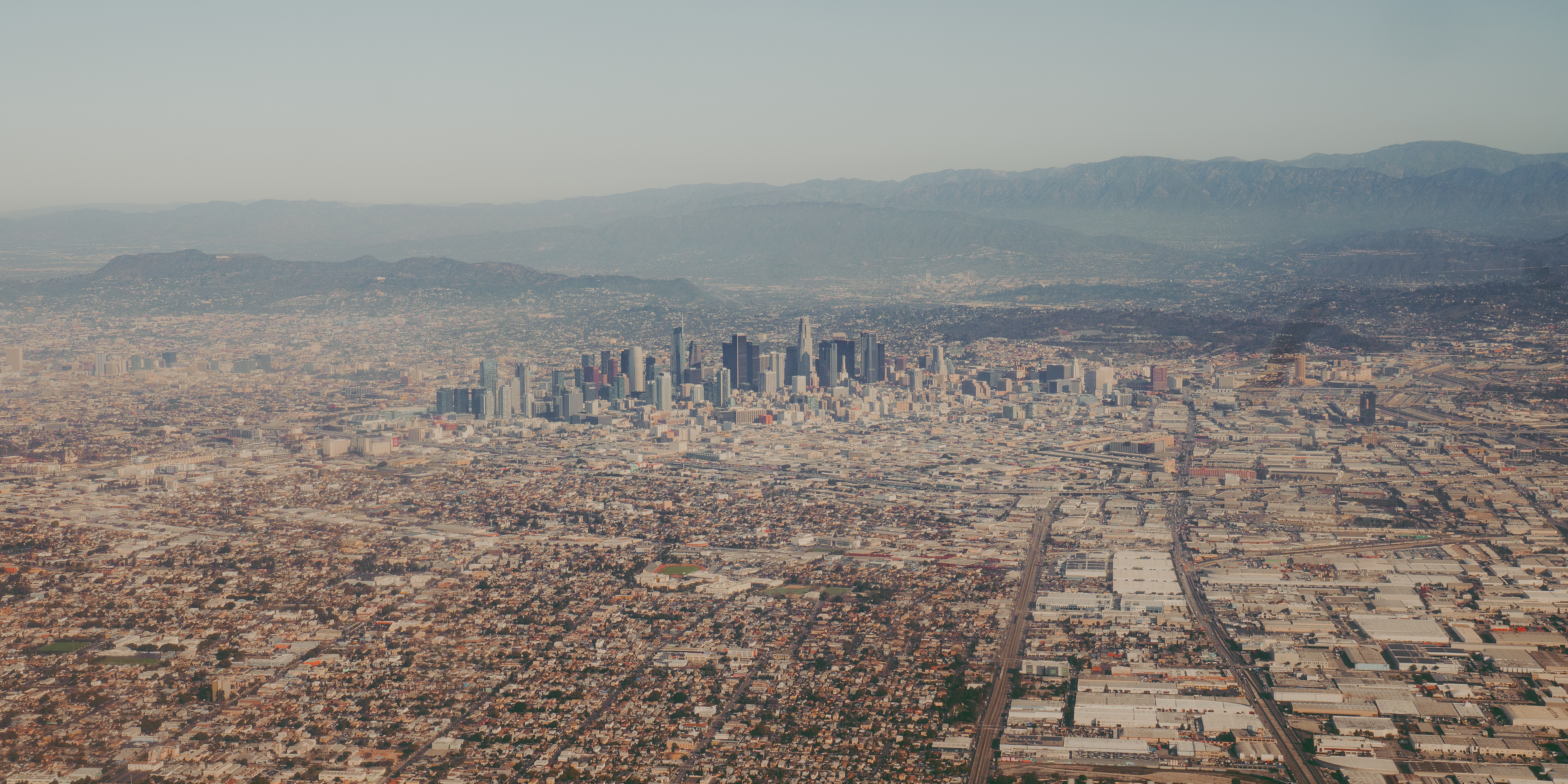 Downtown LA aerial