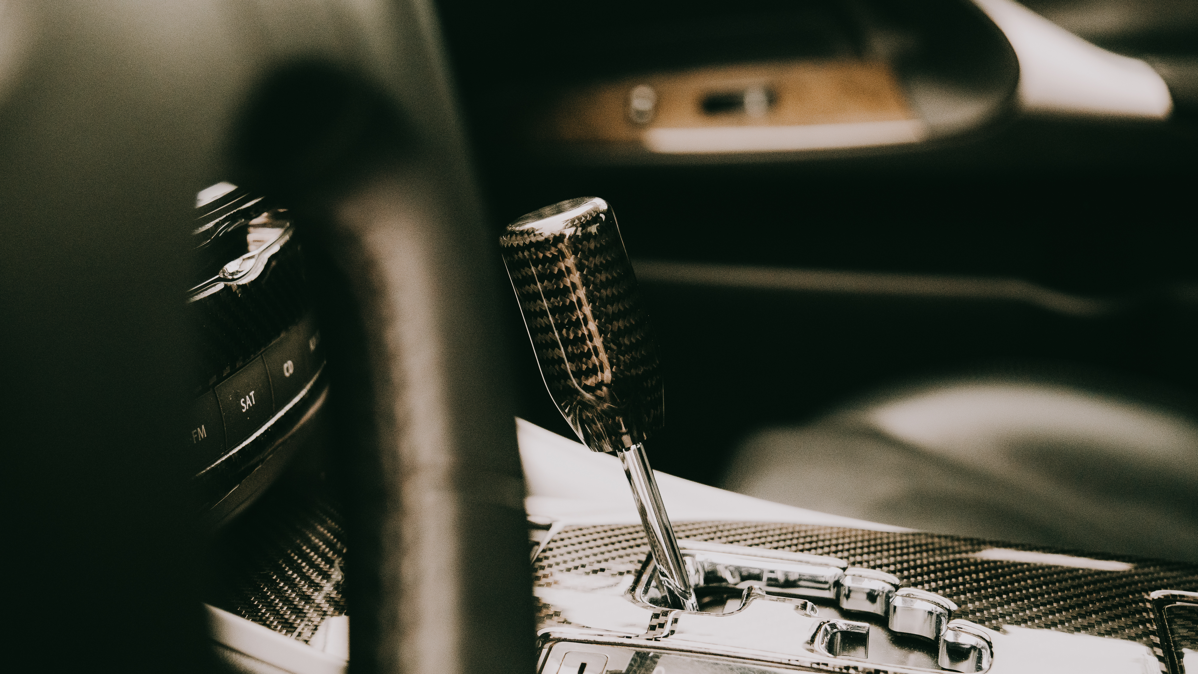 Carbon fiber gear knob