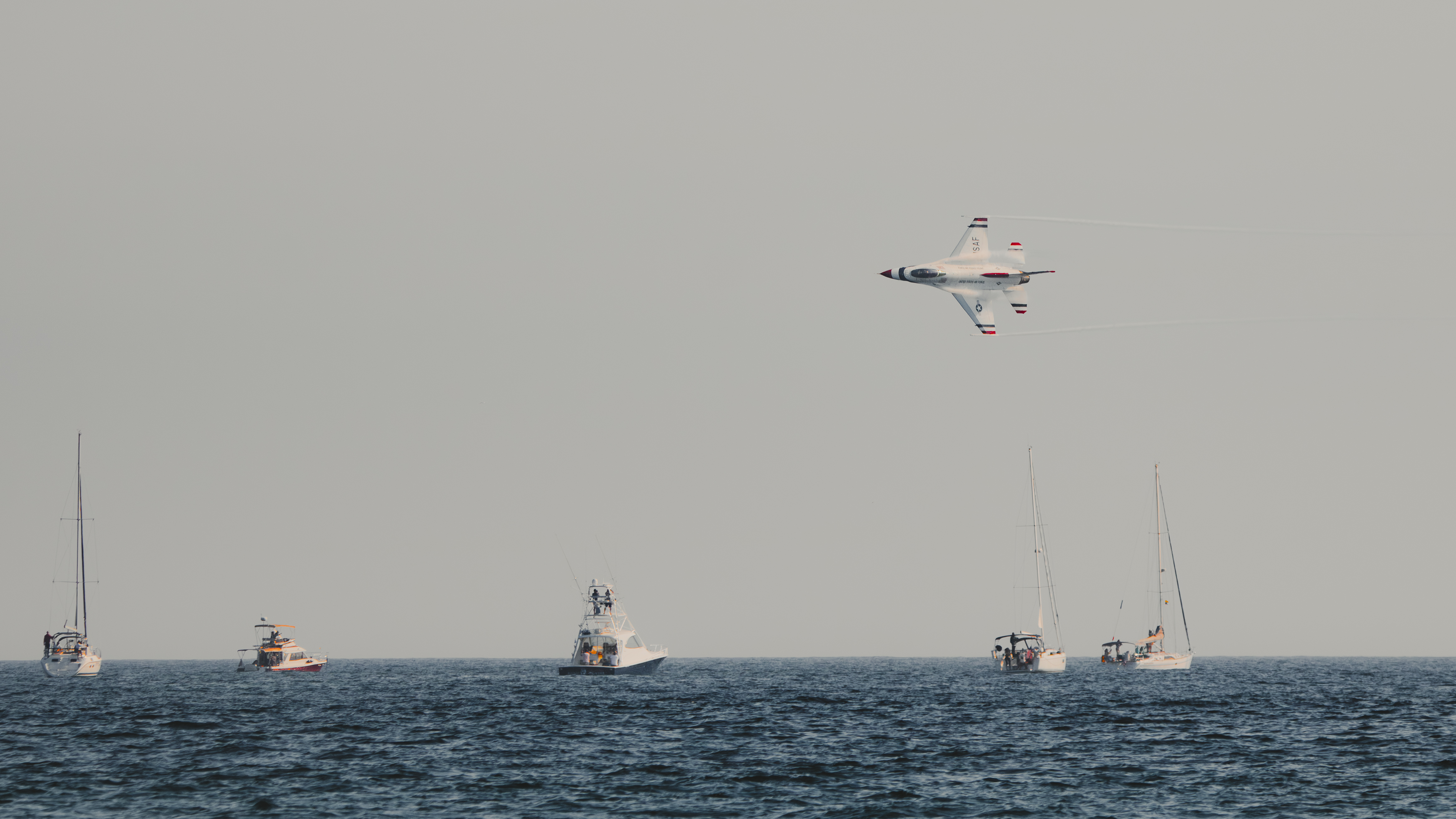 Thunderbird over ocean
